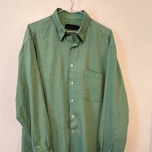 Men's Bugatchi Casual Button Down Shirt, Size L, Blend